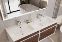 Как выбрать двойную тумбу с раковиной: комфорт без очередей